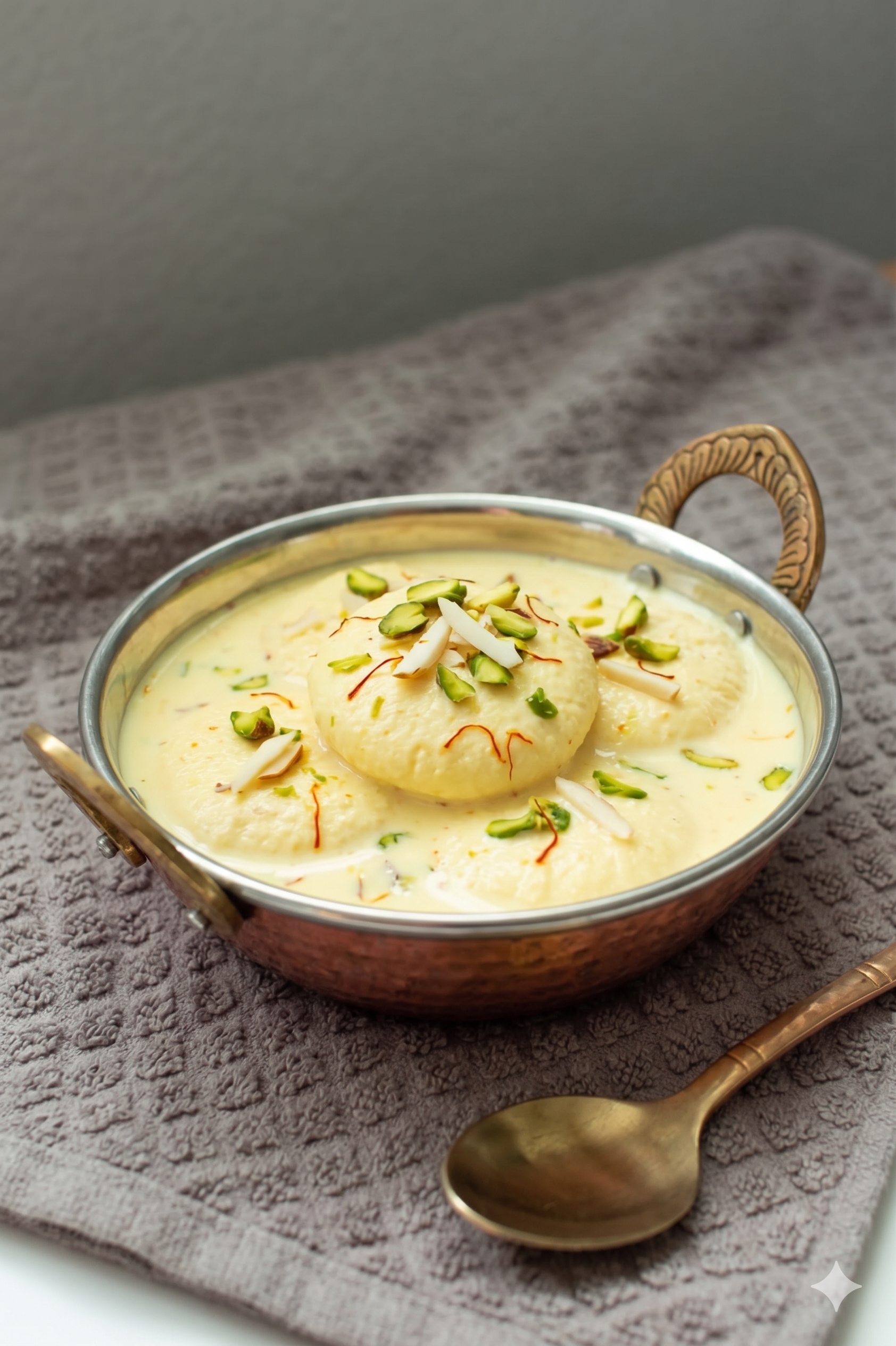Ras Malai — Dumplings de fromage sucré au lait aromatisé