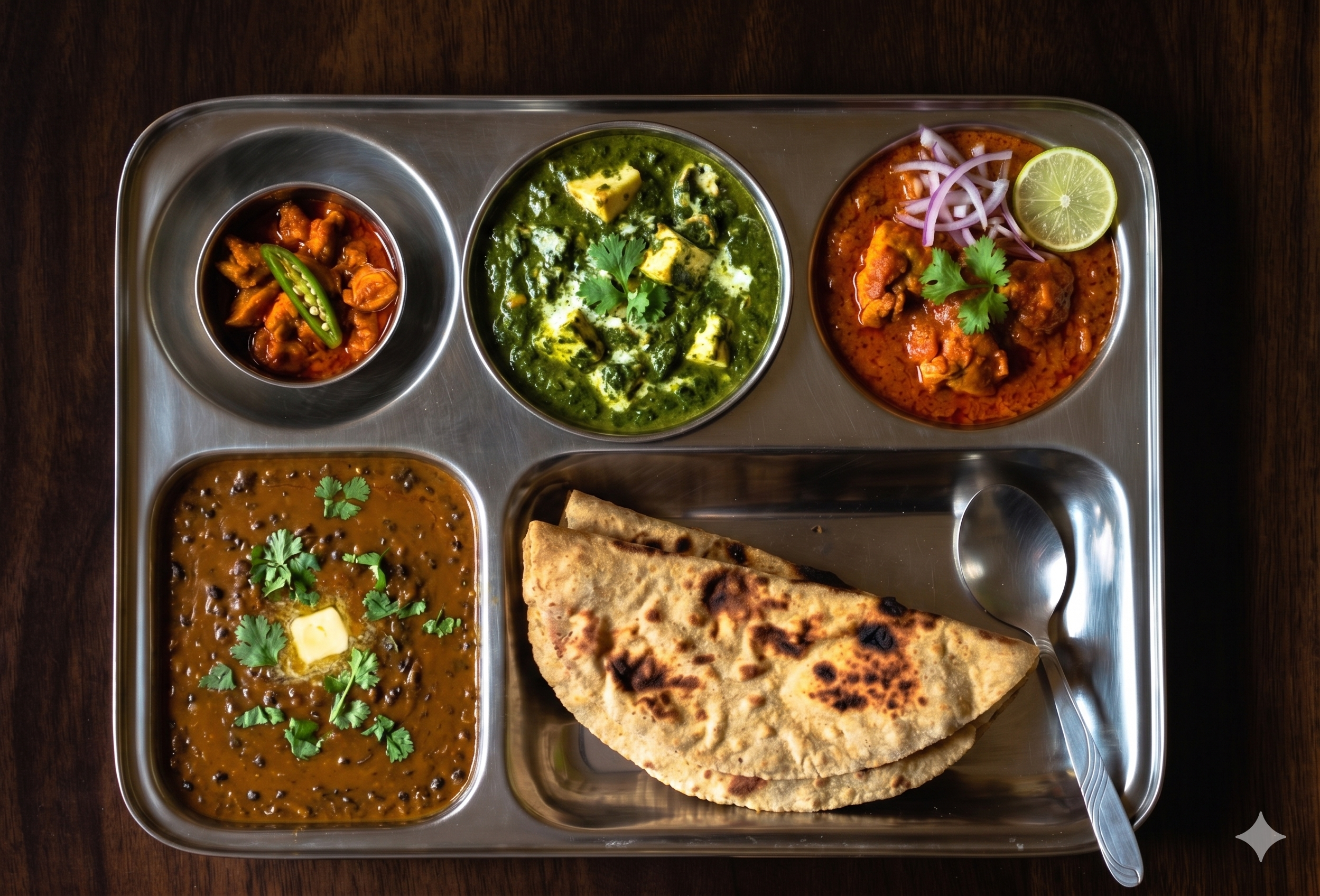 Thali Non-Veg — Plateau complet indien
